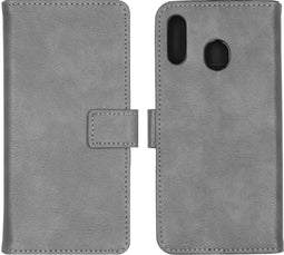 iMoshion Hoesje Geschikt voor Samsung Galaxy M20 Power Hoesje Met Pasjeshouder - iMoshion Luxe Bookcase - Grijs