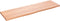 vidaXL - Wastafelblad - 100x30x2 - cm - behandeld - massief - hout - lichtbruin