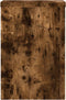 vidaXL - Plantenstandaards - 2 - st - 20x20x30 - cm - bewerkt - hout - gerookt - eiken