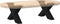vidaXL - Salontafelpoten - 2 - st - X-vormig - 50x(30-31) - cm - staal - zwart