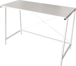Bureau Stoer - laptoptafel - industrieel - wit - 110x50x78 cm