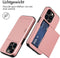 imoshion Hoesje Geschikt voor iPhone 15 Pro Hoesje - Ruimte voor 2 pasjes - imoshion Backcover met pasjeshouder - Rosé Goud