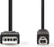 Nedis CCGL60100BK30 - USB A naar USB B kabel - 300 cm - Zwart