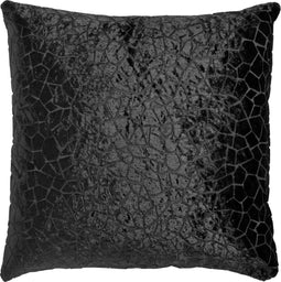 Dutch Decor CARO - Kussenhoes met patroon 45x45 cm Raven - zwart - met rits