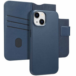 Accezz iPhone 14 - Leather Bookcase 2-in-1 voor MagSafe - Nightfall Blue
