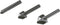 Wolfcraft 2504000 - Set conische verzinkboren 3-dlg - Ø 6 / 12 / 16 mm
