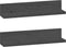 vidaXL - Wandkasten - 2 - st - 50x11x9 - cm - massief - grenenhout - grijs