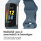 imoshion Siliconen bandje - Geschikt voor Fitbit Charge 6, Charge 5 - Blauw - L
