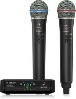 Behringer ULM302MIC - 2,4 GHz digitaal draadloos systeem met 2 handmicrofoons en ontvanger