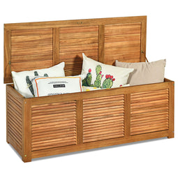 Coast Acaciahouten Opbergbox - Tuin Opbergbak - 150 kg Draagvermogen - 120 x 45 x 45 cm - Natuur