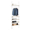 SoBuy KLS15-WN Telescopisch Kledingrek - Verstelbaar - 5 Planken - 1 Stang - L 97 x H (193-262) cm -