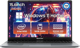 Blackview AceBook 6 - Laptop - 15,6 inch FHD 16 GB RAM 512 GB SSD Intel N150 Windows 11 - Grijs