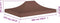 vidaXL - Partytentdak 270 g/m² - 410 x 280 cm - Bruin