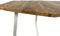 SVJ Salontafel 6-hoek - 56x73x45 cm - Metaal - Wit/Bruin - Set van 2