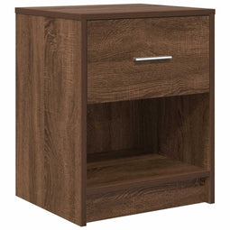 vidaXL - Nachtkastje - met - lade - 40x34x50 - cm - bruin - eikenkleur