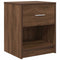 vidaXL - Nachtkastje - met - lade - 40x34x50 - cm - bruin - eikenkleur