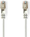 Nedis CAT5e Netwerkkabel - U/UTP - RJ45 Male - RJ45 Male - 3.00 m - Rond - PVC - Wit - Polybag