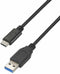 Aisens A107-0060 - Kabel USB-C naar USB A - 1 m - Zwart
