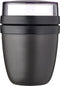 Mepal Lunchpot mini - Yoghurt en Muesli beker to go - 300 + 120 ml - Nordic black