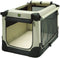 Maelson Soft Kennel 52 - Opvouwbare Textiele Kennel - 3 Openingen - Antraciet