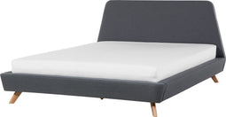 VIENNE - Tweepersoonsbed - Donkergrijs - 160 x 200 cm - Polyester