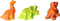 Gips Gieten Glow in the Dark Magneten Dino's