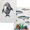 Keukendoek HappyFriday Fish Multicolour 70 x 50 cm (2 Stuks)