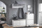 SoBuy FSR98-XL-W - Schoenenbank - Opbergruimte en gewatteerde zitting - Wit