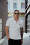 AB Lifestyle - Driekleurige Polo - Katoen met stretch - Barely Pink - Heren - Maat: XS