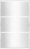 vidaXL - Schoenenkast - met - spiegel - 3-laags - 63x17x102,5 - cm - hoogglans - wit