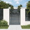 vidaXL - Poort - 105x175 - cm - staal - antracietkleurig