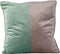 Cosy & Trendy Kussen velvet grijs/groen - 45x45x10cm - Polyester