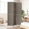 vidaXL - Kamerscherm - met - 3 - Panelen - - - Opvouwbaar - - - Grijs - - - 147x180 - cm - - - Poly - Rattan