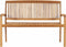 vidaXL - Tuinbank - 2-zits - stapelbaar - 128,5 - cm - massief - teakhout