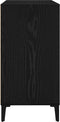 vidaXL - Dressoir - Zwart - Eiken - 103,5x35x70 - cm - Gelaagd - Hout