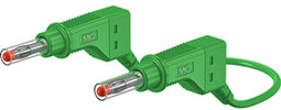 Stäubli XZG425/SIL Veiligheidsmeetsnoer Banaanstekker 4 mm Banaanstekker 4 mm 1.50 m Groen 1 stuk(s)