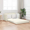 vidaXL - Vloerl - sofa - bed - 2-in-1 - Crème - 124x204x61 - cm - Velours