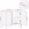vidaXL - Wastafelmeubel - 62x33x58 - cm - massief - mango - bruin