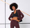 Only Play Sportvest Dames - Regular Fit - Met Capuchon - Bruin/Bordeaux Rood (Maat S)