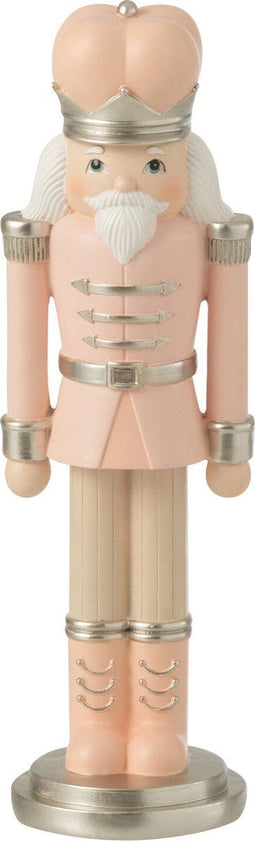 J-Line figuur Notenkraker - resine - roze/wit - small