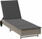 vidaXL - Ligbed - met - wielen - en - kussen - poly - rattan - grijs