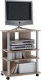 FMD Tv/hifi-kast met 3 vakken 65x40x79,2 cm eikenkleurig