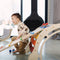 KateHaa Houten XXL Klimboog Rocker met Klimwand Regenboog - Klimrek - Houten Montessori Speelgoed