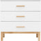 Bopita Lotte commode met 3 laden - Wit/Naturel