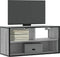 vidaXL - Tv-meubel - 80x31x39,5 - cm - bewerkt - hout - metaal - grijs - sonoma - eiken