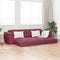 vidaXL - Vloersofa - Bed - 2-in-1 - Bordeauxrood - 245x150x60.5 - cm - Stof