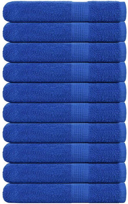 vidaXL - Saunahanddoeken - 10 - st - 80x200 - cm - 360 - g/m² - 100% - katoen - blauw