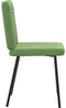 vidaXL - Eetkamerstoelen - 2 - st - fluweel - lichtgroen