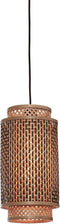 GOOD&MOJO Hanglamp Bhutan - Bamboe/Zwart - Ø18x35cm - - Hanglampen Eetkamer, Slaapkamer, Woonkamer