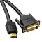 Vention HDMI naar DVI Kabel - Bi-directioneel - 1080P - Zwart - 1 Meter
